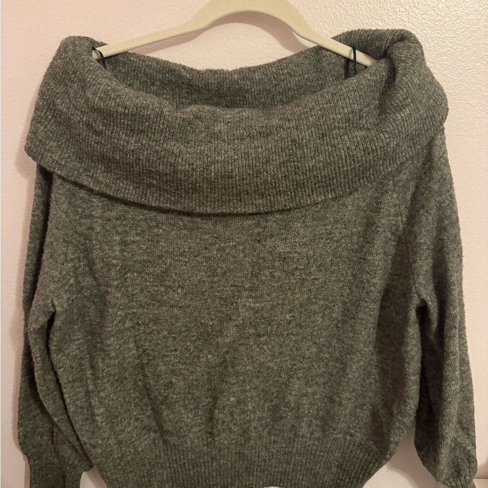 H&M Gray Cowl Neck Sweater